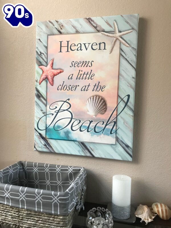 Heaven At The Beach Canvas Wall Art  Poster Gift Christmas