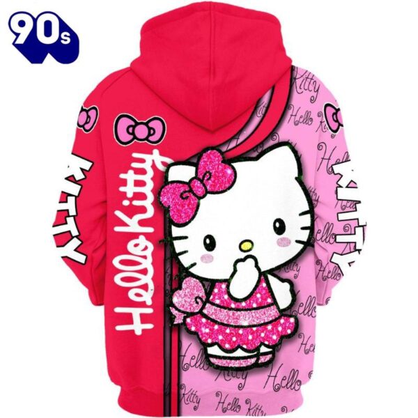 Hello Kitty Design Hoodie And Leggings Set