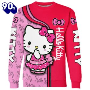 Hello Kitty Design Hoodie And Leggings Set