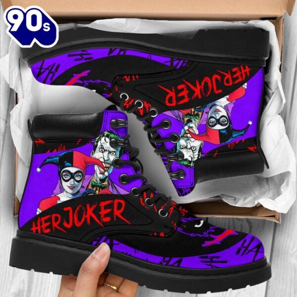 Her Joker Leather Boots Shoes Amazing Couple Gift Idea