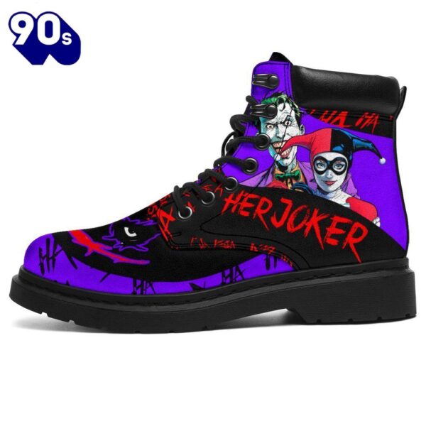 Her Joker Leather Boots Shoes Amazing Couple Gift Idea