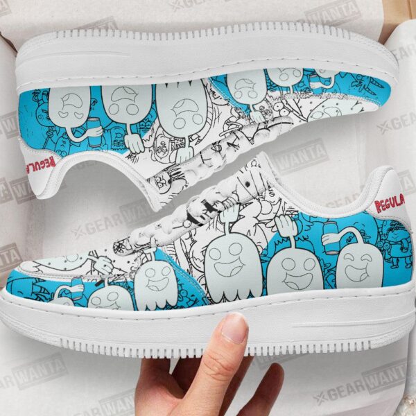 Hi Five Ghost Regular Show Air Sneakers Custom Cartoon Shoes