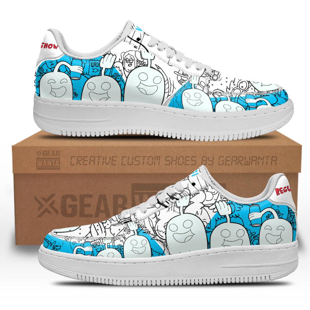 Hi Five Ghost Regular Show Air Sneakers Custom Cartoon Shoes Hi Five Ghost Regular Show Air Sneakers Custom Cartoon Shoes