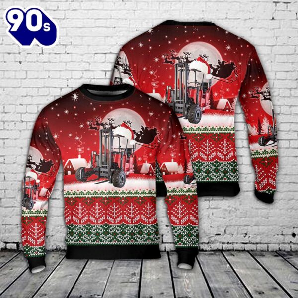 Hiab Usa Moffett M8nx Forklift Christmas Sweater