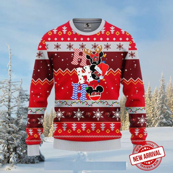 Ho Ho Ho Mickey Festive Design  Ugly Christmas Sweater