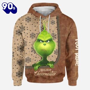 Holiday Cheermeister - Personalized Grinch Christmas Hoodie and Leggings