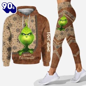 Holiday Cheermeister - Personalized Grinch Christmas Hoodie and Leggings