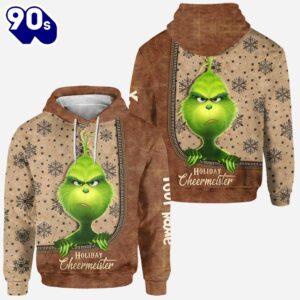 Holiday Cheermeister - Personalized Grinch Christmas Hoodie and Leggings