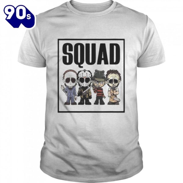 Horror Movies Characters Chibi Squad Halloween Shirts