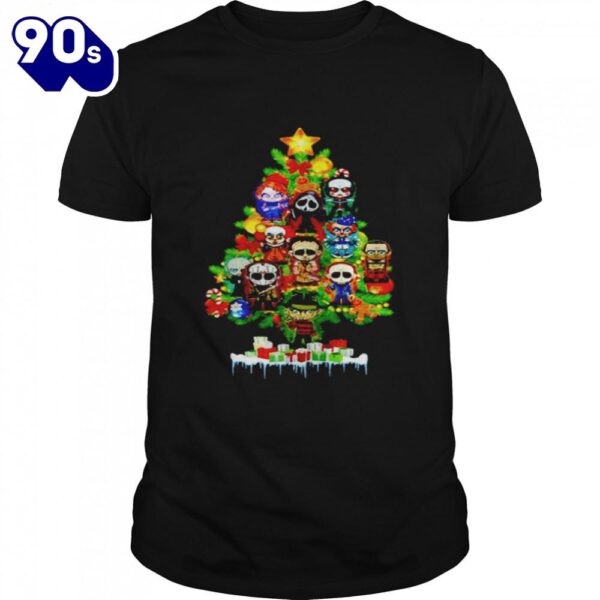 Horror Movies Characters Christmas Tree Shirts