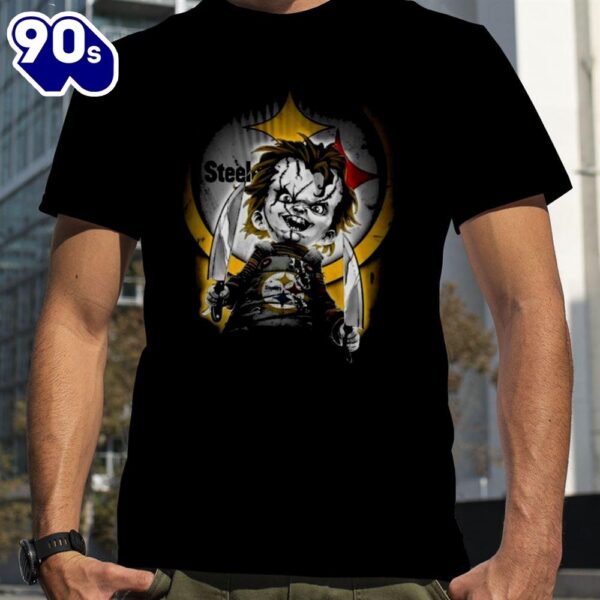 Horror Movies Chucky Pittsburgh Steelers Halloween 2024 T-Shirts