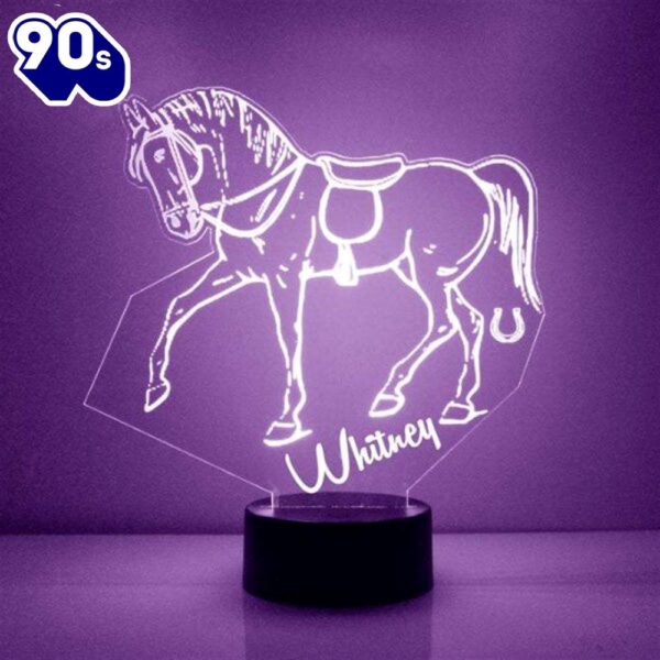 Horse Night Light Personalized Free Led Night Lamp  Gift Christmas