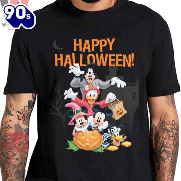 Hot Disney Mickey Mouse Characters Happy Halloween Mickey Halloween Shirt