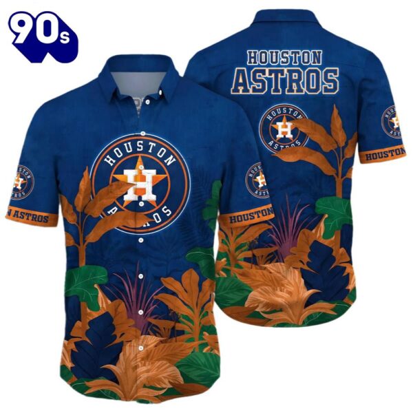 Houston Astros Mlb Hawaiian Button Up Shirts July Aloha Shirt