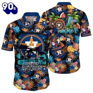 Houston Astros Tropical Sunset Hawaiian…