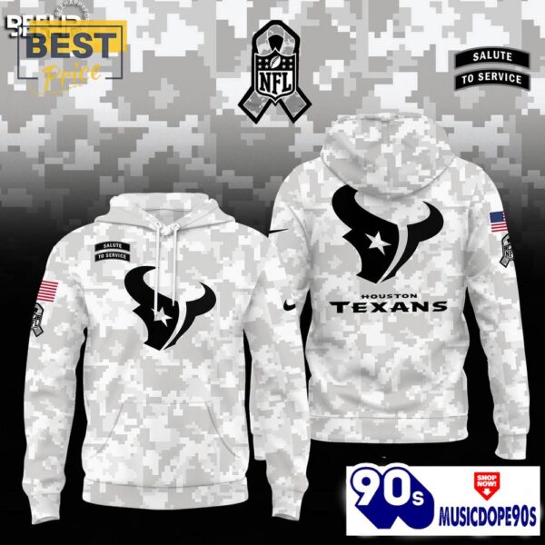 Houston Texans Camo 2024 Salute to Service Hoodie, Jogger, Cap