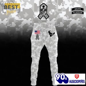 Houston Texans Camo 2024 Salute to Service Hoodie, Jogger, Cap