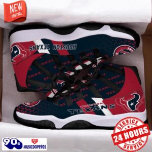 Houston Texans Football Team Air Jordan 11 Best Sneakers For Men Women Fans