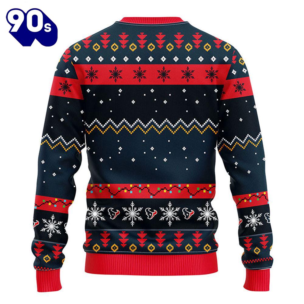 Houston Texans HoHoHo Mickey Christmas Ugly Sweater Gift Christmas Houston Texans HoHoHo Mickey Christmas Ugly Sweater Gift Christmas