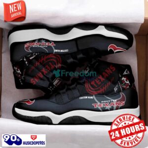 Houston Texans NFL Logo Air Jordan 11 Shoes Custom Name Shoes