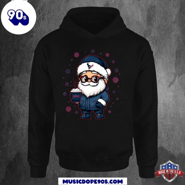 Houston Texans Santa Christmas Football Hoodie