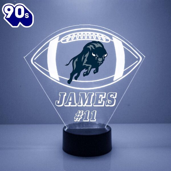 Howard University Bison Football Led Sports Fan Lamp Custom Light Gift Christmas
