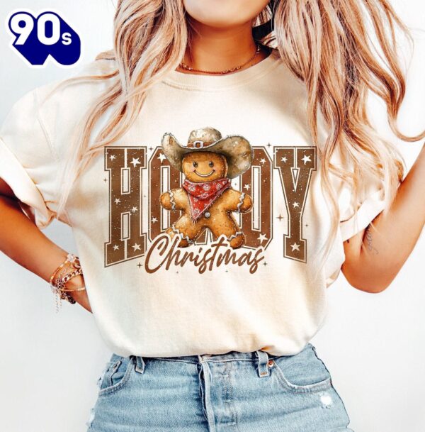 Howdy Christmas, Christmas Gingerbread Retro shirt