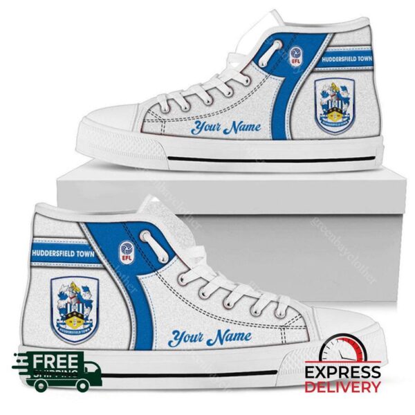 Huddersfield Town Personalzied High Top Canvas Shoes