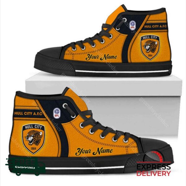 Hull City Personalzied High Top Canvas Shoes