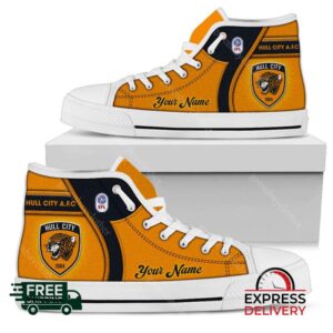 Hull City Personalzied High Top Canvas Shoes