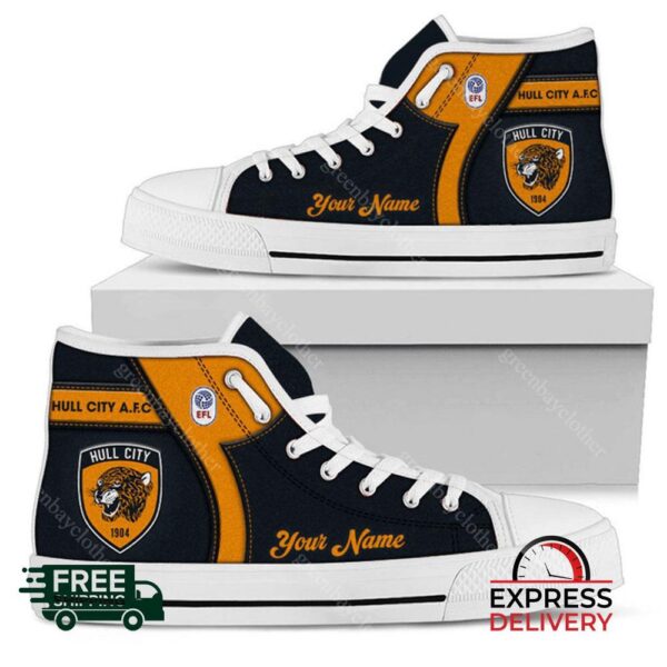 Hull City Personalzied High Top Canvas Shoes