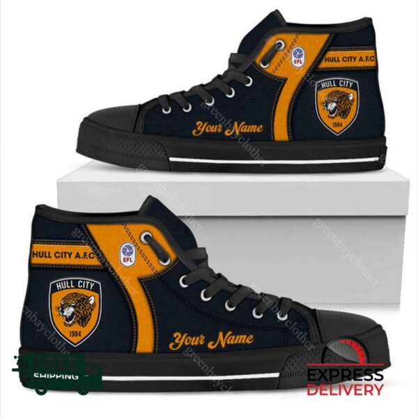 Hull City Personalzied High Top Canvas Shoes