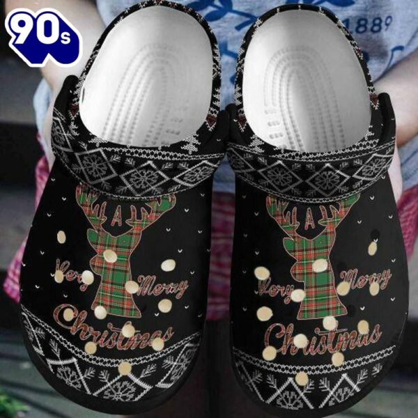 Hunting Christmas Personalized Bling Bling Gift For Lover Rubber Clog Shoes Comfy Footwear