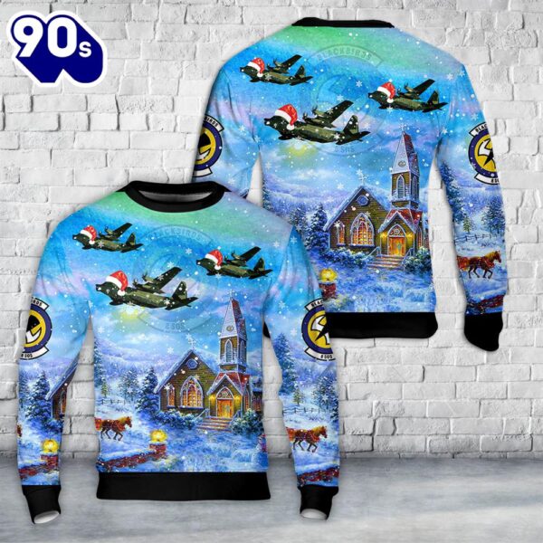 Hurlburt Field, Florida, US Air Force 8th Special Operations Squadron Lockheed MC-130E Combat Talon II Christmas Sweater