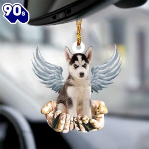 Husky Angel Dog Memorial Ornament,…