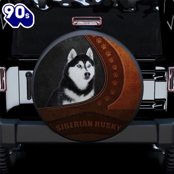 Husky Dog Car Spare Tire Covers Gift For Campers