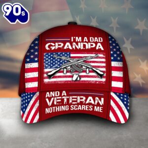 I am A Dad Grandpa And A Veteran Cap  Gift For Veteran Day