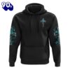 I Can Only Imagine Teal Rose Cross 3D Hoodie