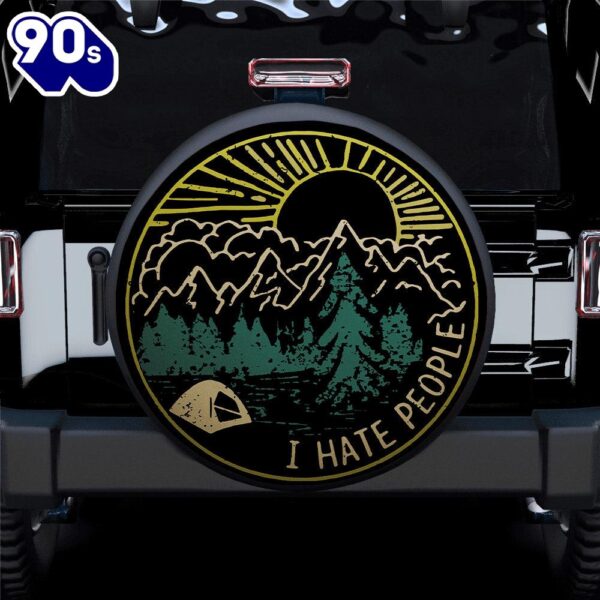 Hippie Tire Covers I Hate People Happy Camper Car Spare Tire Cover Gift For Campers