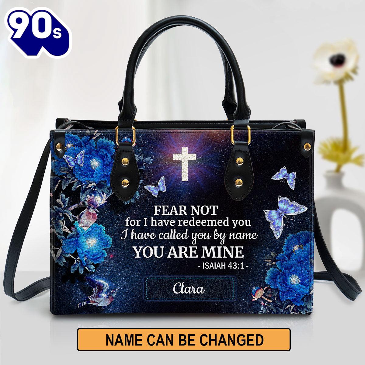 I Have Called You By Name Leather Bag , Christian Bags Gift For Women Christmas I Have Called You By Name Leather Bag , Christian Bags Gift For Women Christmas