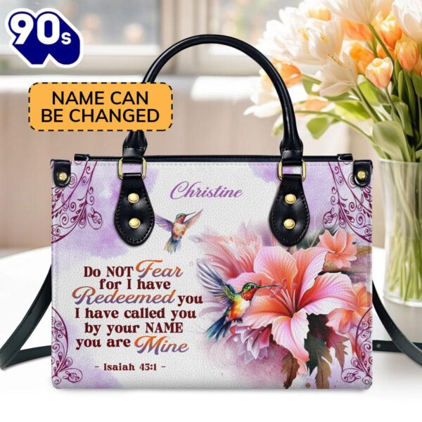 I Have Called You By Your Name Personalized Leather Handbag With Handle For Women, Christian Bags  Gift For Women Christmas
