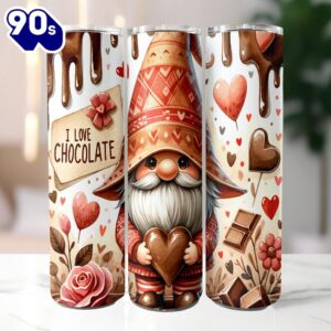 I Love Chocolate Gnome Tumbler…