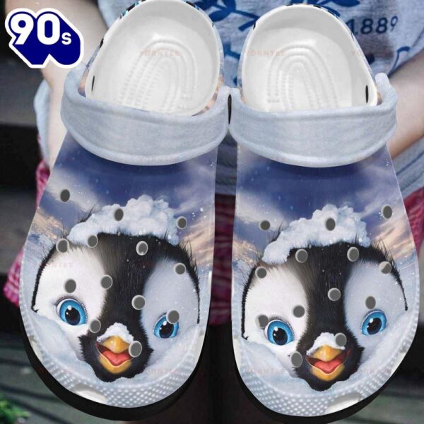 I Love Penguin Style Gift For Lover Rubber Clog Shoes Comfy Footwear