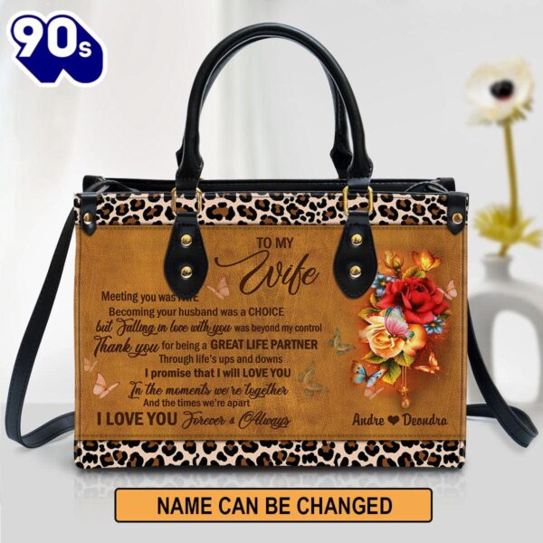 I Love You Forever And Always Leather Bag , Christian Bags  Gift For Women Christmas