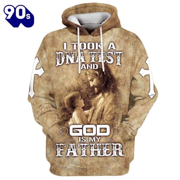 I Took A Dna Test And God Is My Father Hoodie Jesus And Baby Hoodies Jesus Hoodie