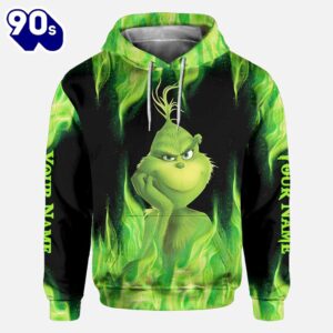 If You Kick Me - Personalized Grinch Stole Christmas All Over T-shirt and Hoodie