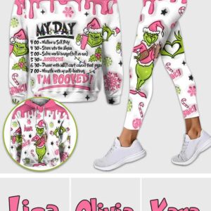 I'm Booked - Personalized Grinch Christmas Hoodie and Leggings