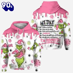 I'm Booked - Personalized Grinch Christmas Hoodie and Leggings