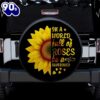 Hippie Tire Covers In A World Full Of Roses Car Spare Tire Cover Gift For Campers