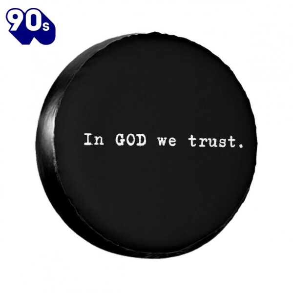 In God We Trust Tire Cove – Religious Christian Spare Tire Cover Car Decor